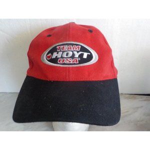 Team Hoyt USA Ball Cap Hat Strapback Nascar Car Racing Red White & Blue